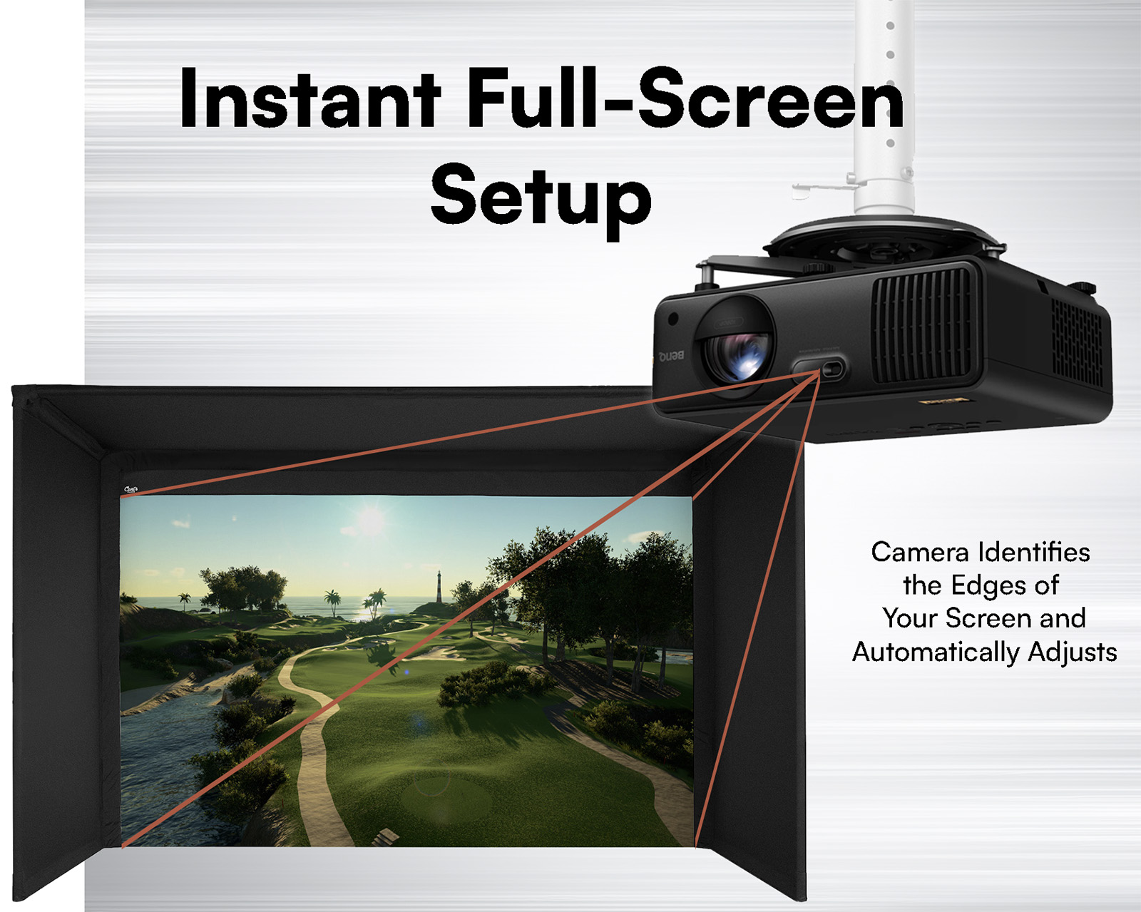 BenQ AH700ST Auto Setup Golf Simulator Projector